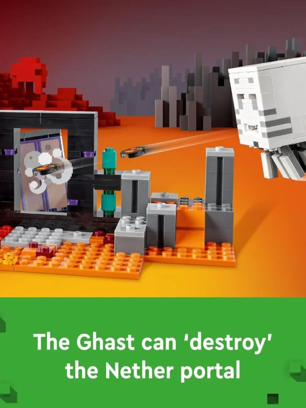 NEW LEGO Minecraft 21255 The Nether Portal Ambush Adventure Set Building Toy for